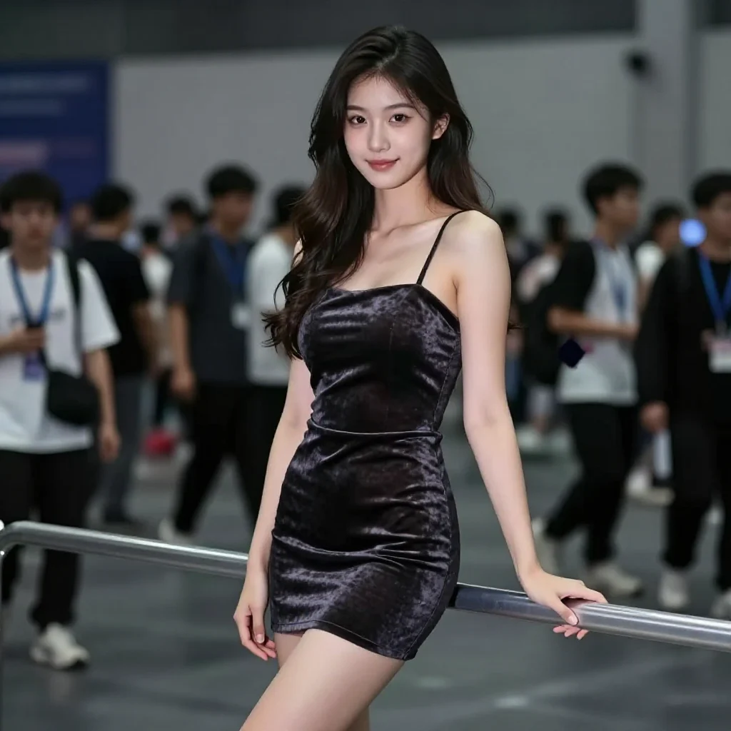 今日份清冷少女感主题图片 0043，杰作，最佳画质，极致细节，照片级写实 , 真实漫展现场还原风格