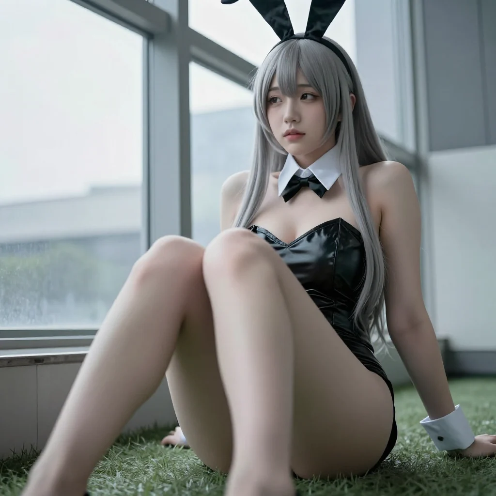 兔女郎的午后主题图片 0050，杰作，最佳画质，极致细节，照片级写实 , 轻舞台感漫展摄影风格