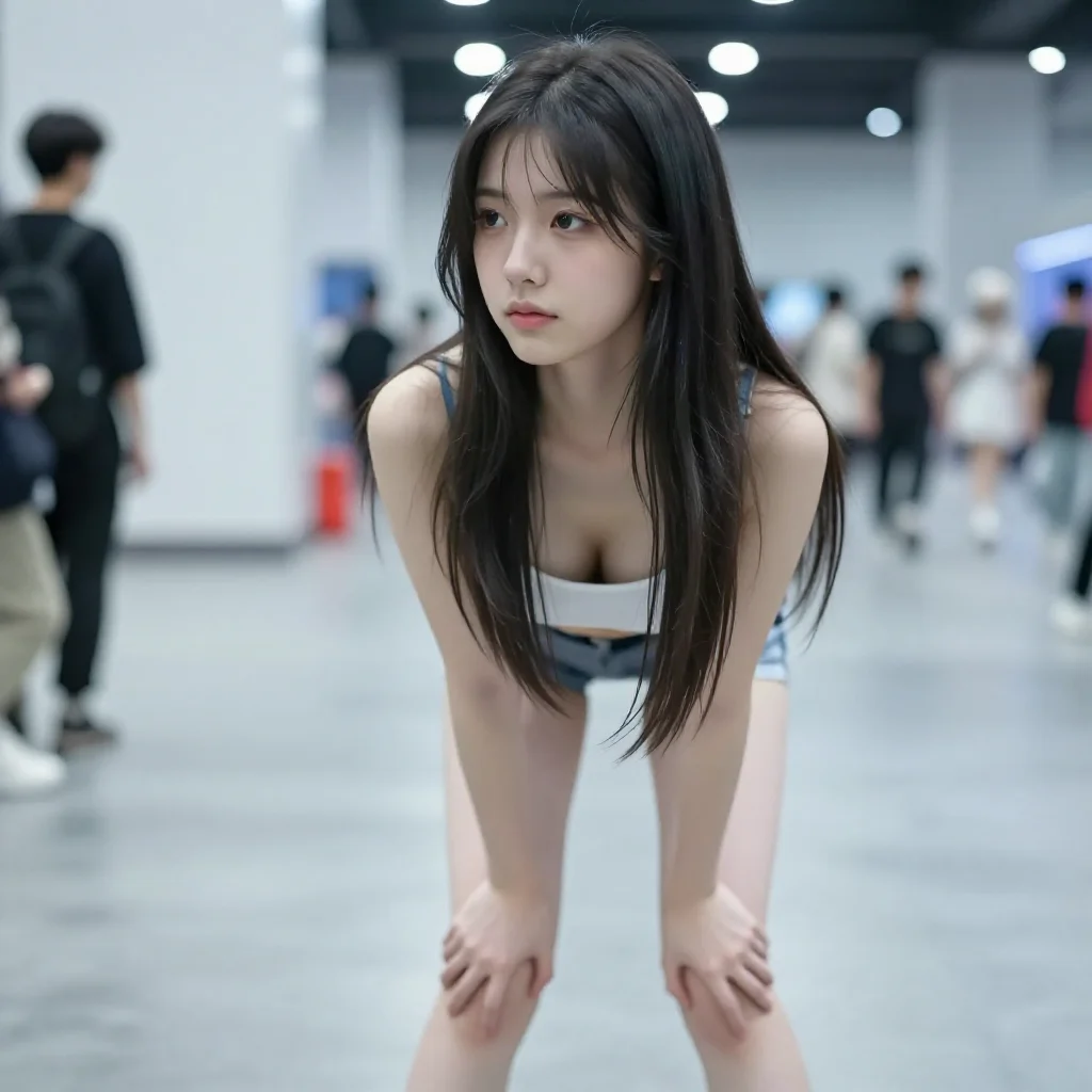 今日份清冷少女感主题图片 0058，杰作，最佳画质，极致细节，照片级写实 , 漫展现场纪实摄影风格