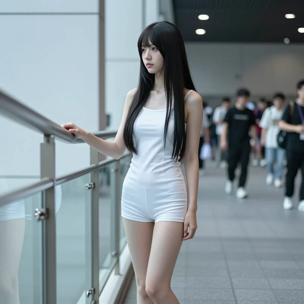 今日份清冷少女感主题图片 0060，杰作，最佳画质，极致细节，照片级写实 , 漫展现场纪实摄影风格