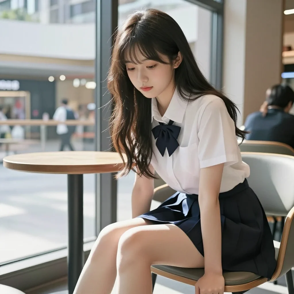 今日份校园写真主题图片 0066，杰作，最佳画质，极致细节，照片级写实 , 二次元角色写真风格