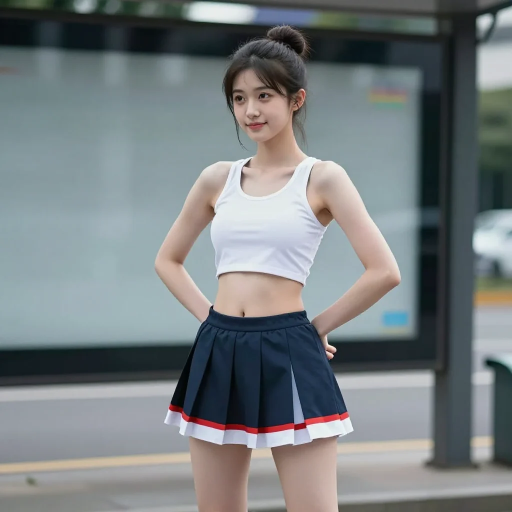 今日份校园少女感主题图片 0087，杰作，最佳画质，极致细节，照片级写实 , 清透漫展人像风格