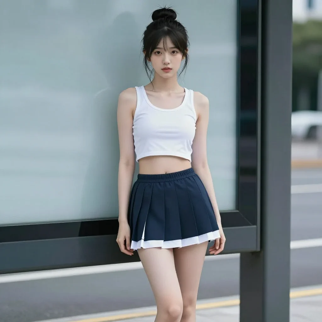 今日份校园少女感主题图片 0088，杰作，最佳画质，极致细节，照片级写实 , 清透漫展人像风格