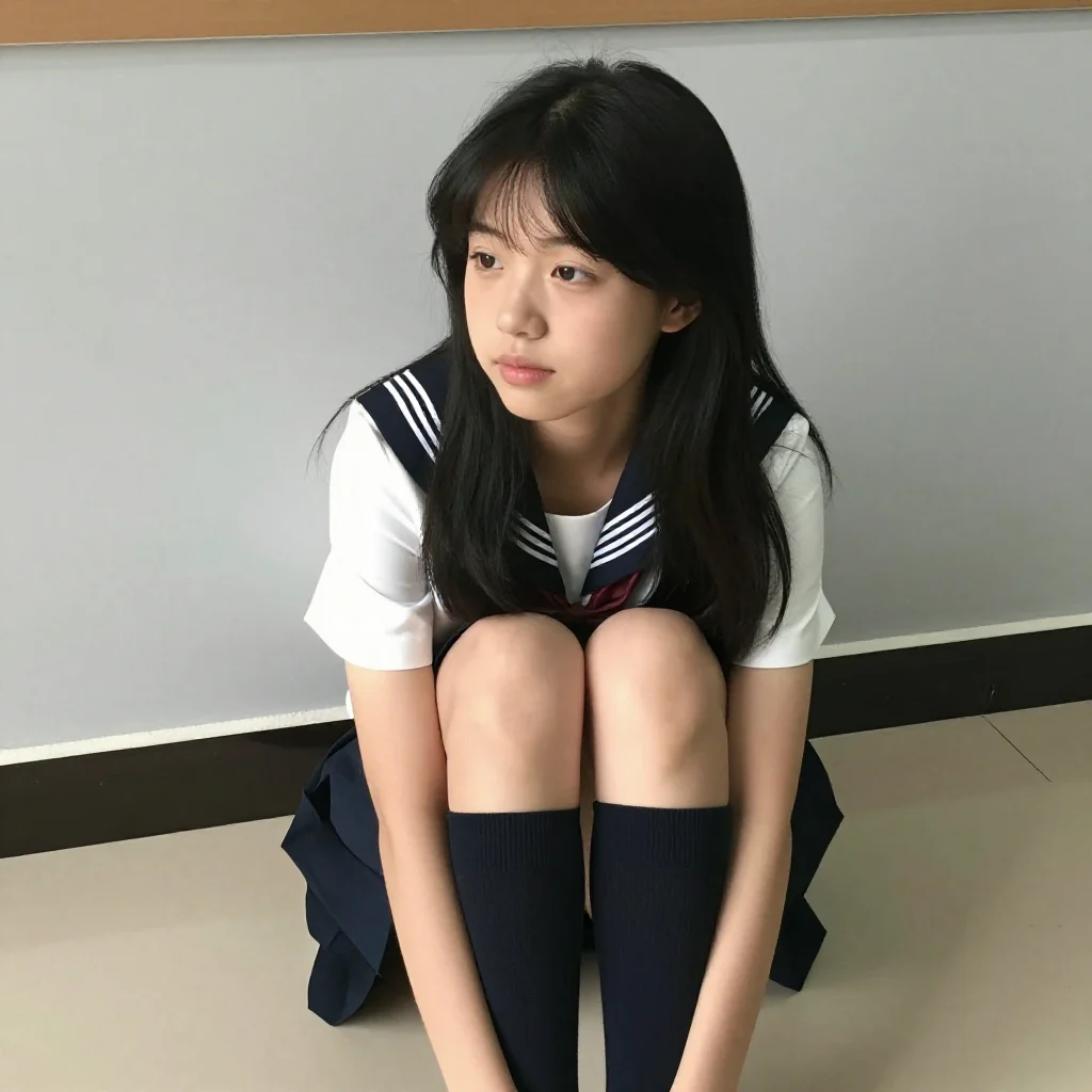 今日份校园少女感主题图片 0137，杰作，最佳画质，极致细节，照片级写实 , 室内松弛感写真风