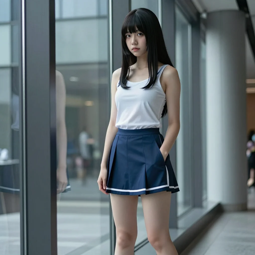 今日份校园少女感主题图片 0177，杰作，最佳画质，极致细节，照片级写实 , 高细节服装展示风格