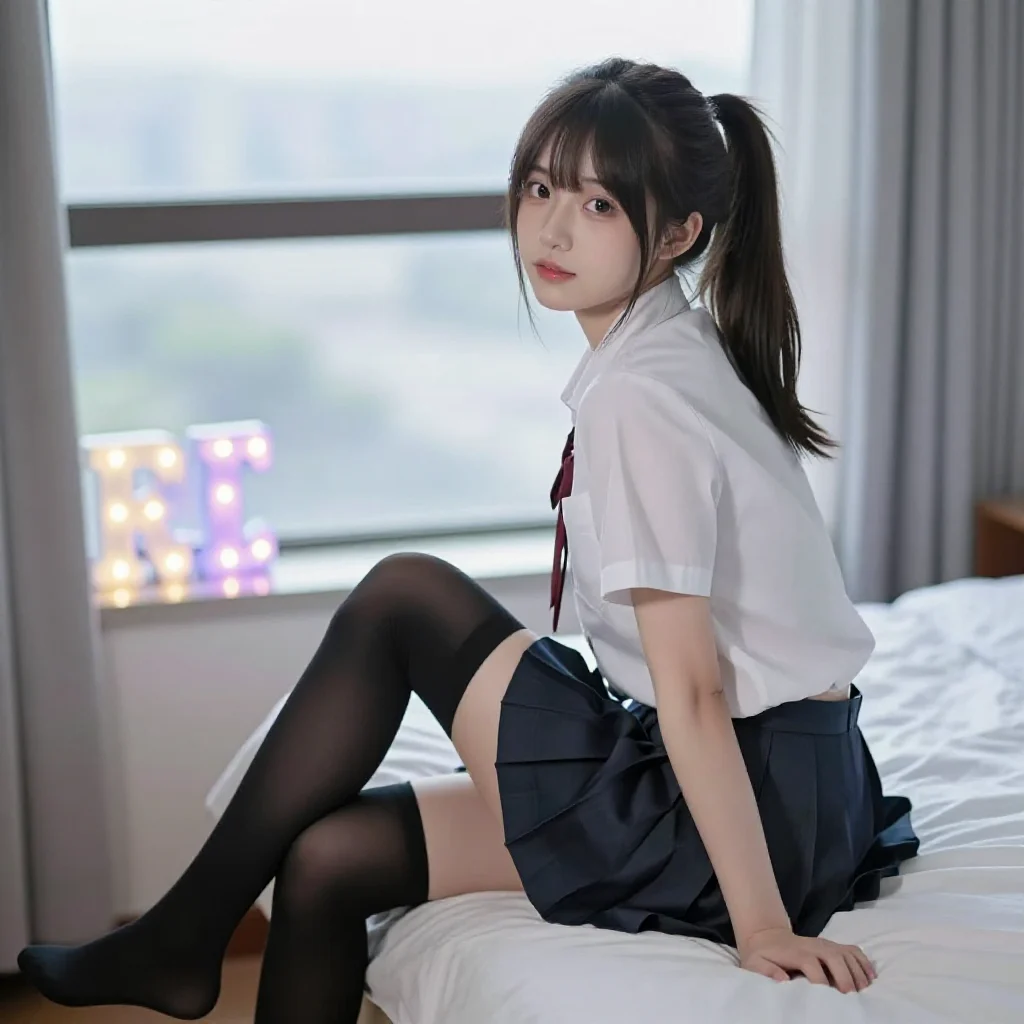 今日份校服少女主题图片 0187，杰作，最佳画质，极致细节，照片级写实 , 真实漫展现场还原风格