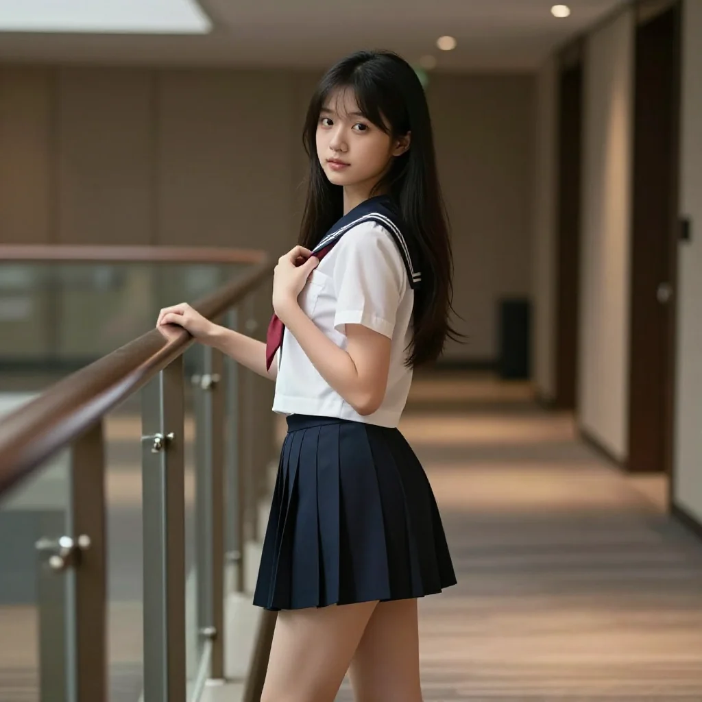 今日份校服少女主题图片 0200，杰作，最佳画质，极致细节，照片级写实 , 柔和暖色调摄影风格