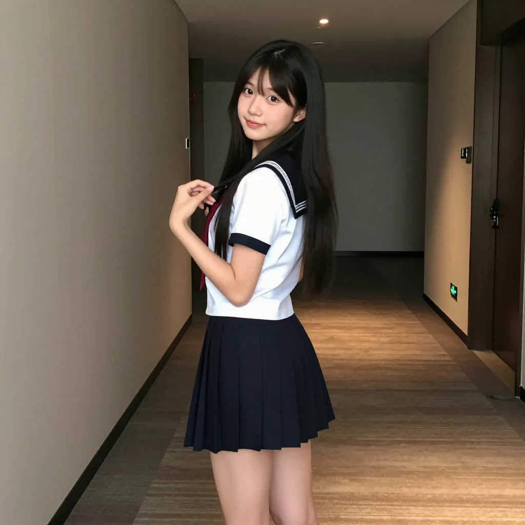 今日份校服少女主题图片 0202，杰作，最佳画质，极致细节，照片级写实 , 柔和暖色调摄影风格