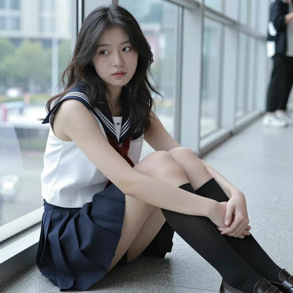 今日份校园少女感主题图片 0225，杰作，最佳画质，极致细节，照片级写实 , 真实漫展现场还原风格