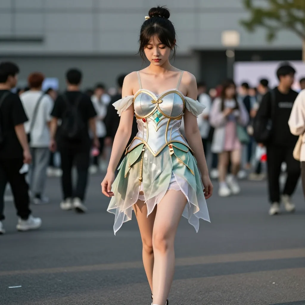 暮色下的角色扮演主题图片 0289，杰作，最佳画质，极致细节，照片级写实 , 真实漫展现场还原风格