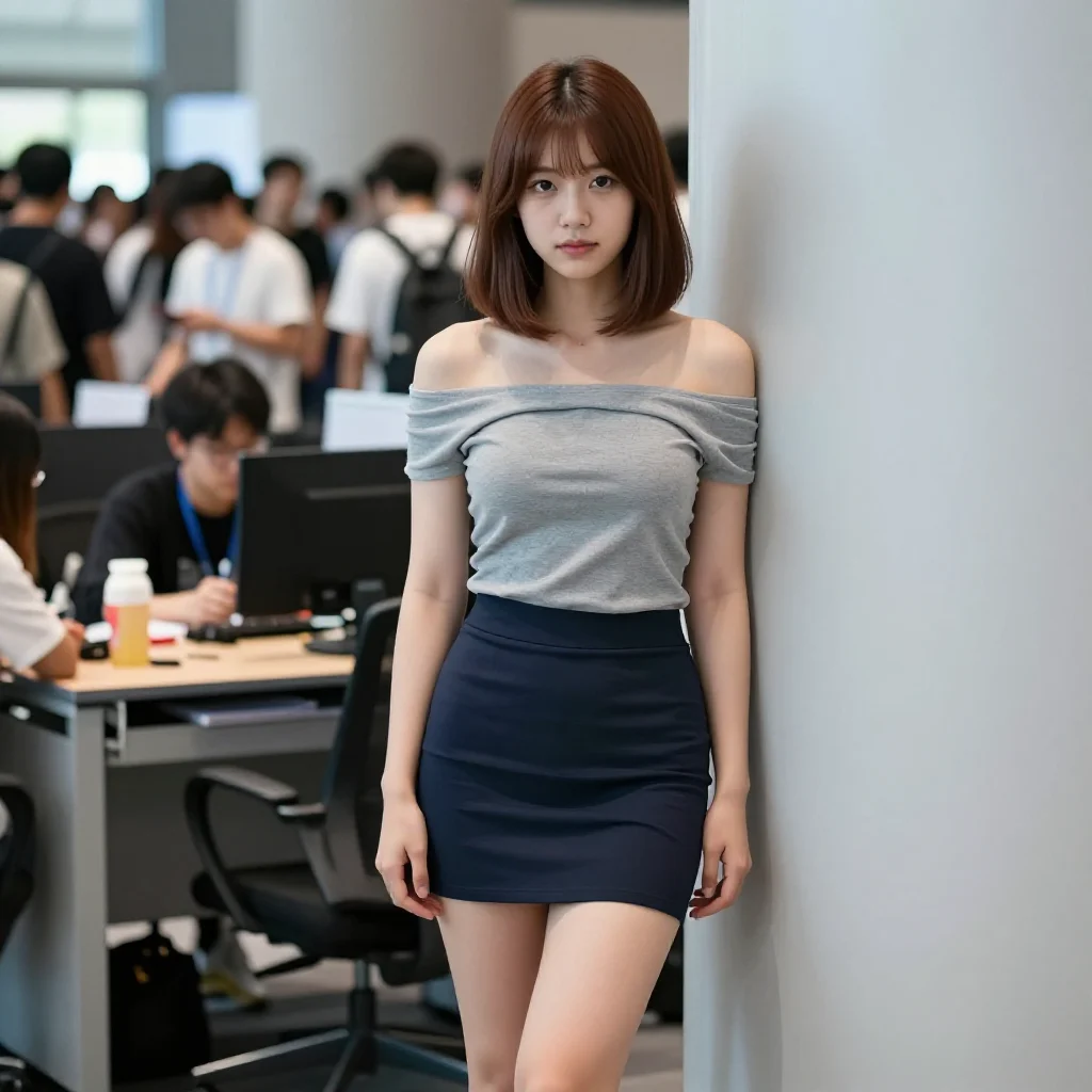 今日份职场少女写真主題圖片 0359，杰作，最佳画质，极致细节，照片级写实 , 漫展现场纪实摄影风格