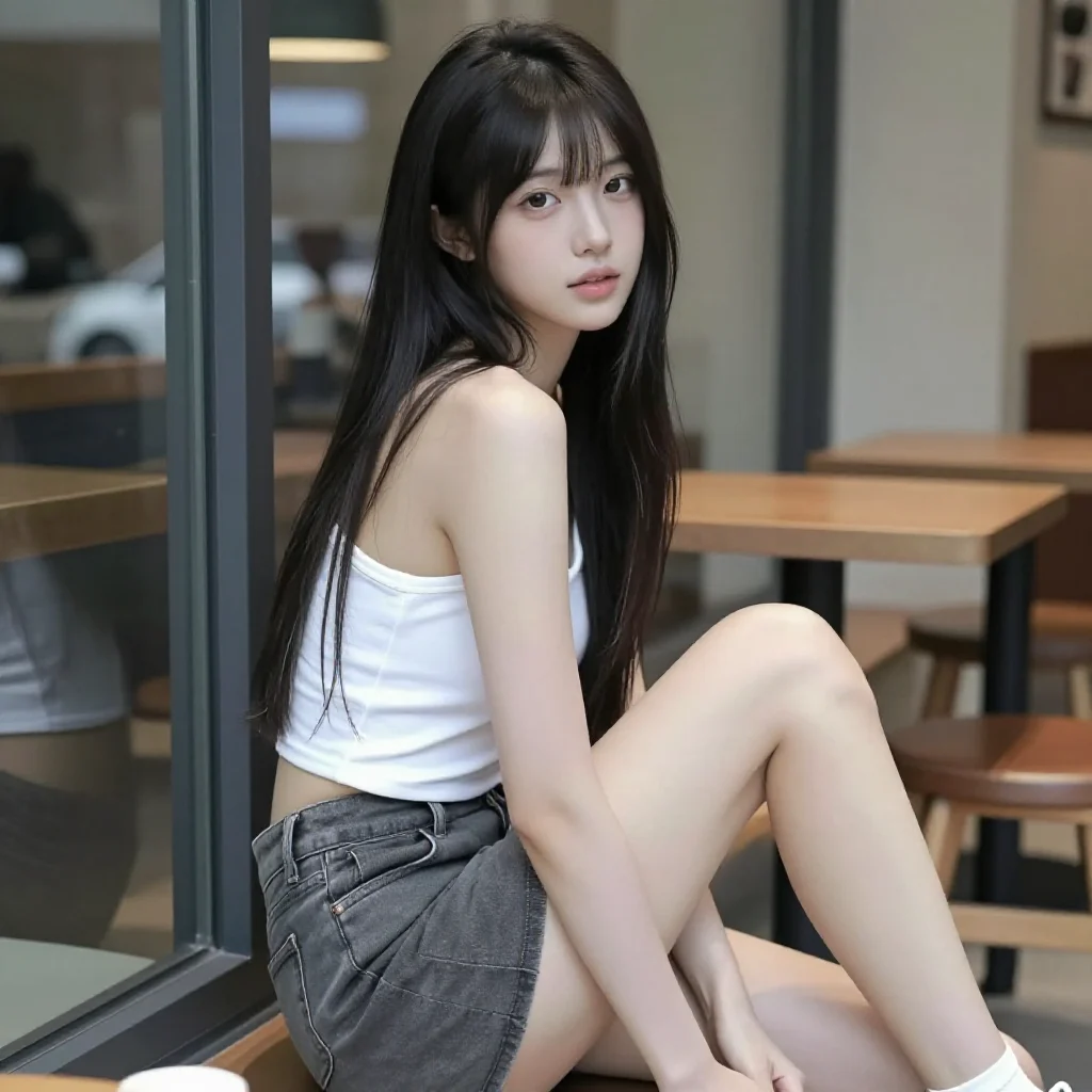 今日份校园写真主題圖片 0376，杰作，最佳画质，极致细节，照片级写实 , 冷色调角色写真风格