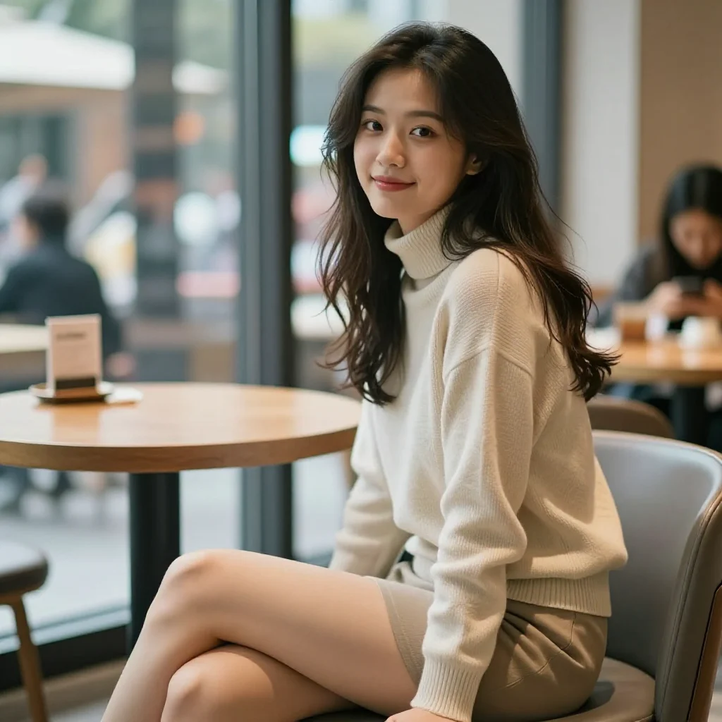 今日份温柔少女感主題圖片 0398，杰作，最佳画质，极致细节，照片级写实 , 优雅私房写真风