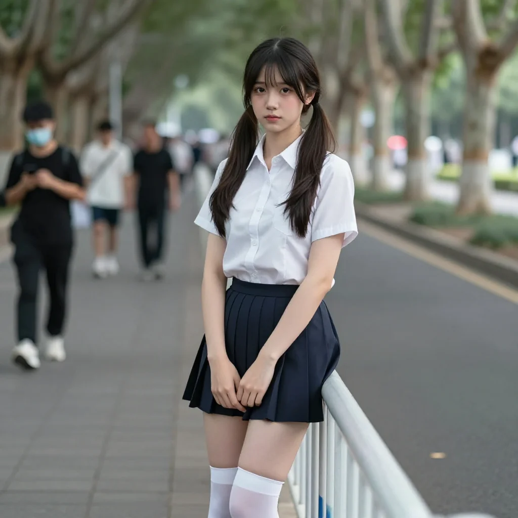 今日份校园写真主題圖片 0450，杰作，最佳画质，极致细节，照片级写实 , 漫展现场纪实摄影风格