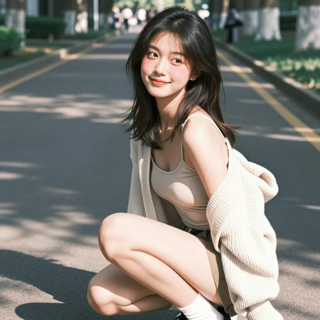 今日份校园风少女感主題圖片 0504，杰作，最佳画质，极致细节，照片级写实 , 二次元角色写真风格