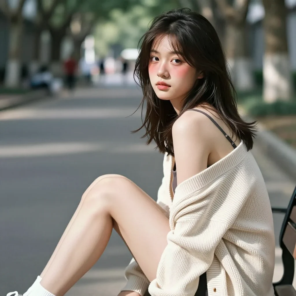 今日份校园风少女感主題圖片 0505，杰作，最佳画质，极致细节，照片级写实 , 二次元角色写真风格