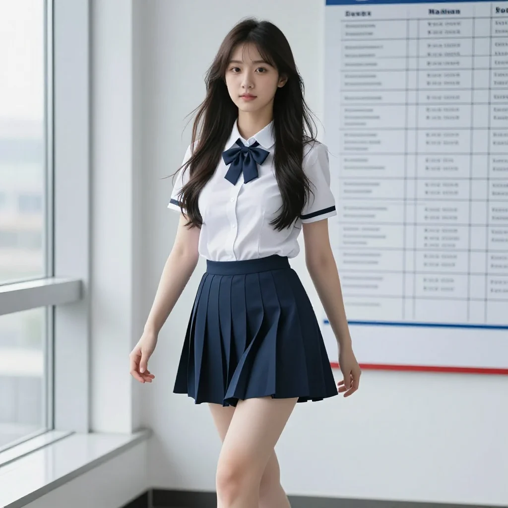 窗边的校园少女主題圖片 0513，杰作，最佳画质，极致细节，照片级写实 , 窗边私房氛围风