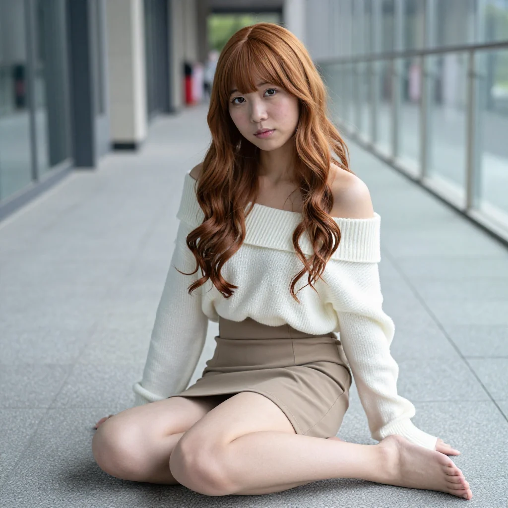 今日份红发少女写真主題圖片 0703，杰作，最佳画质，极致细节，照片级写实 , 日系清新写真风格