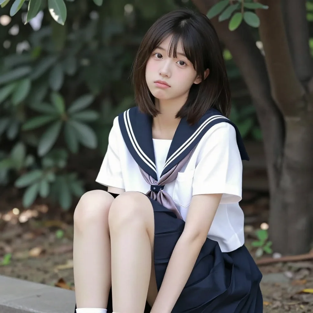 窗边的校园少女主題圖片 0732，杰作，最佳画质，极致细节，照片级写实 , 日系清新写真风格