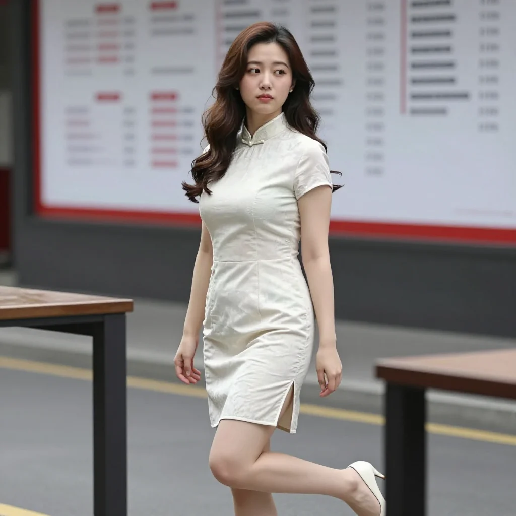 旗袍的优雅，是时光里的温柔主題圖片 0739，杰作，最佳画质，极致细节，照片级写实 , 轻熟通勤写真风