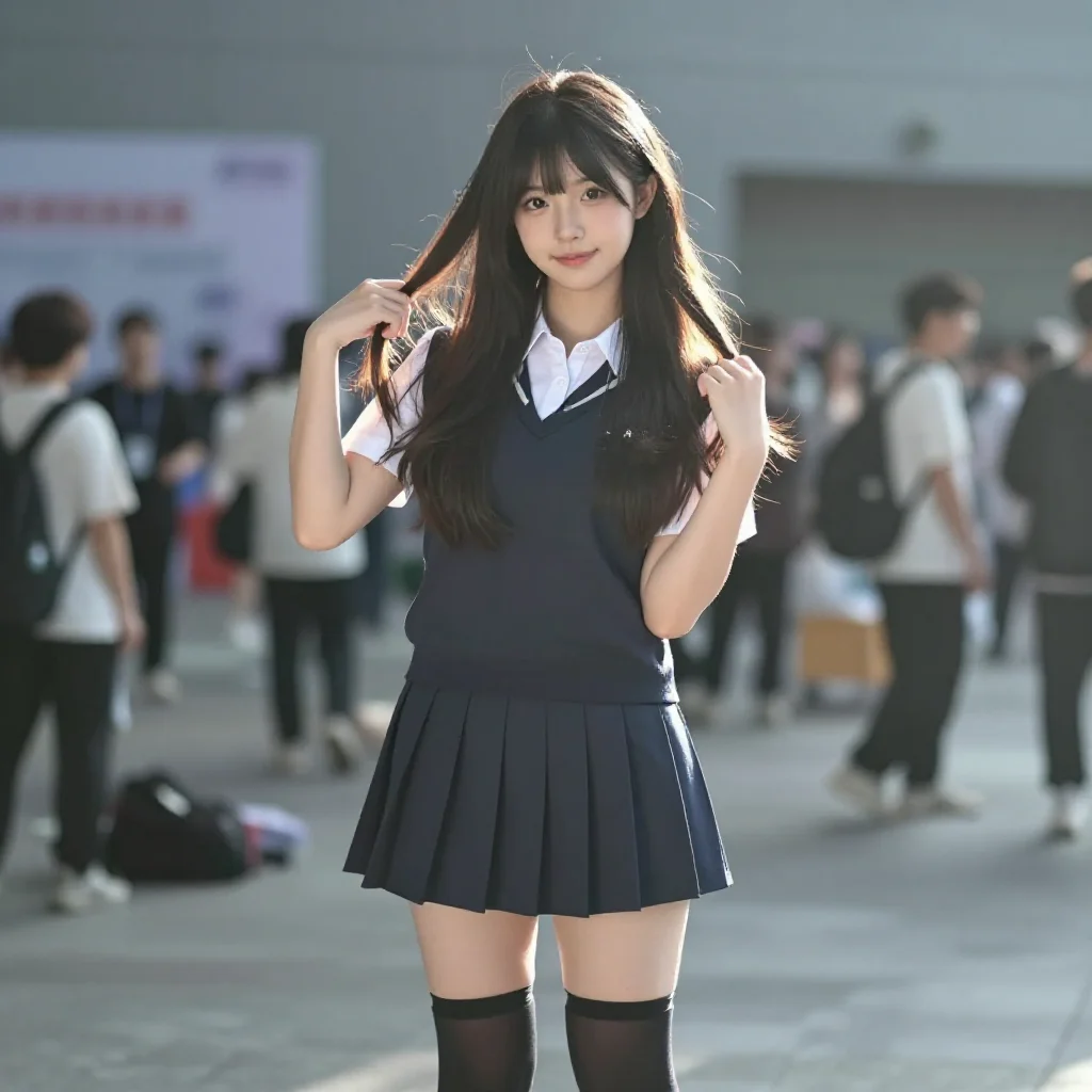 今日份校园风写真主題圖片 0761，杰作，最佳画质，极致细节，照片级写实 , 逆光氛围人像风格