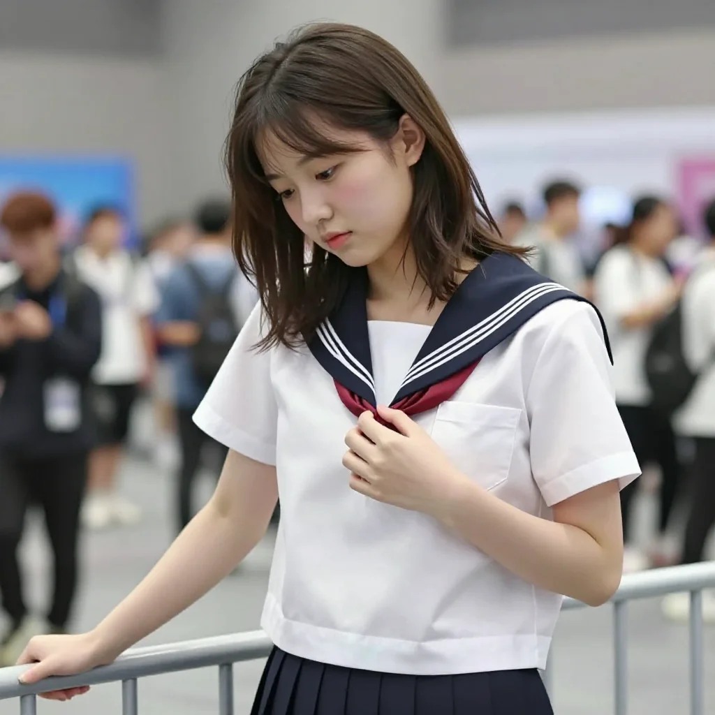 今日份校服少女主题图片 0821，杰作，最佳画质，极致细节，照片级写实 , 清透空气感写真风格