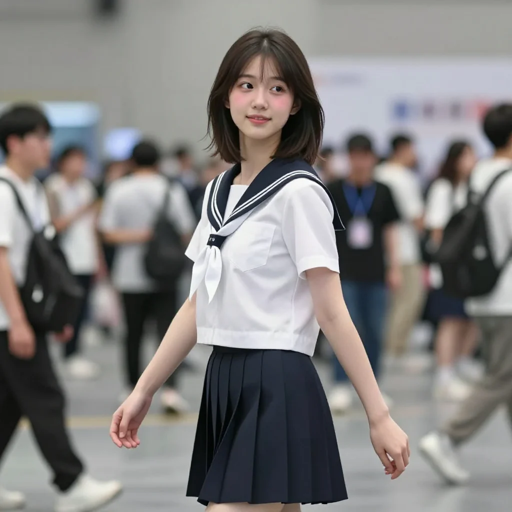 今日份校服少女主題圖片 0826，杰作，最佳画质，极致细节，照片级写实 , 清透空气感写真风格