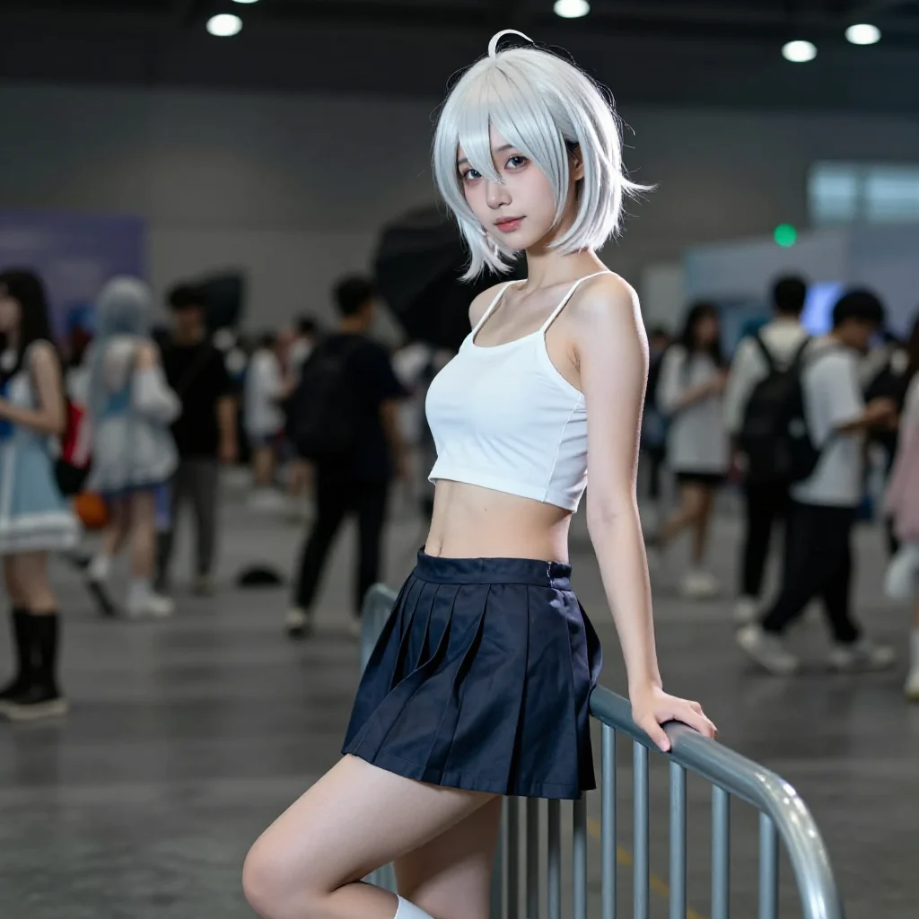 银发少女的校园日常主题图片 0895，杰作，最佳画质，极致细节，照片级写实 , 日系清新写真风格