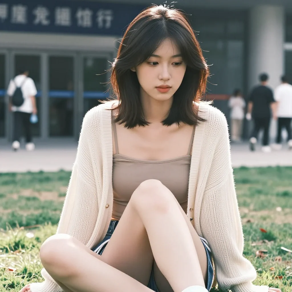 今日份校园少女感主题图片 0936，杰作，最佳画质，极致细节，照片级写实 , 轻胶片漫展摄影风格