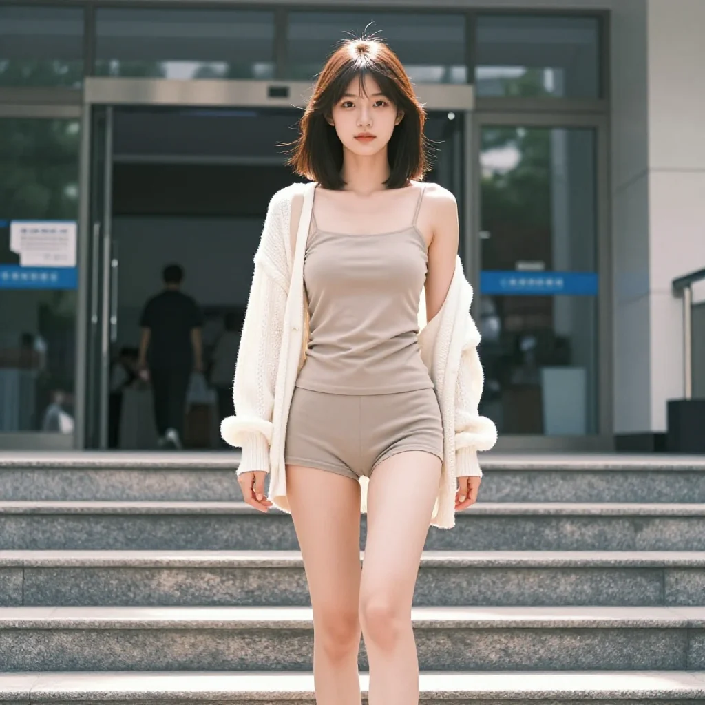 今日份校园少女感主题图片 0937，杰作，最佳画质，极致细节，照片级写实 , 轻胶片漫展摄影风格