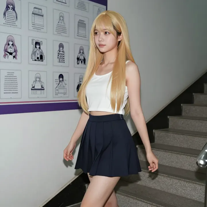 今日份校园写真主题图片 0036，杰作，最佳画质，极致细节，照片级写实 , 高还原角色摄影风格