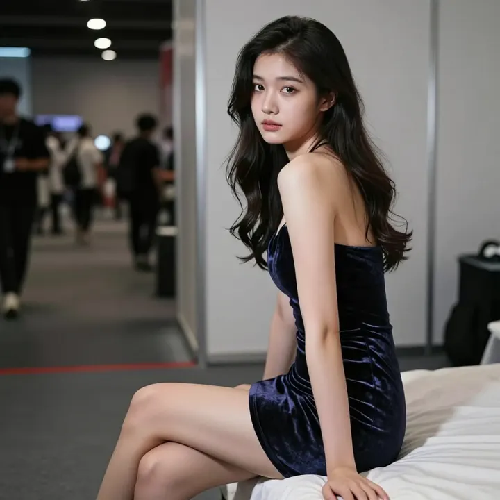 今日份清冷少女感主题图片 0042，杰作，最佳画质，极致细节，照片级写实 , 真实漫展现场还原风格