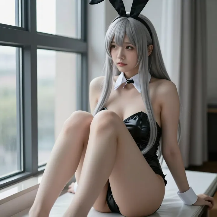 兔女郎的午后主题图片 0053，杰作，最佳画质，极致细节，照片级写实 , 轻舞台感漫展摄影风格