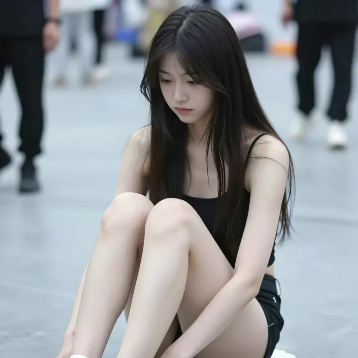 今日份清冷少女感主題圖片 0055，杰作，最佳画质，极致细节，照片级写实 , 漫展现场纪实摄影风格