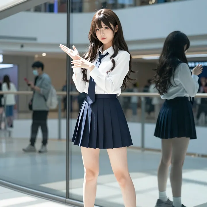 今日份校园写真主题图片 0064，杰作，最佳画质，极致细节，照片级写实 , 二次元角色写真风格