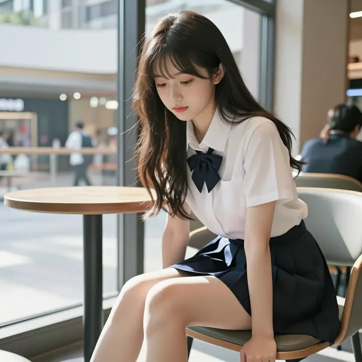 今日份校园写真主题图片 0066，杰作，最佳画质，极致细节，照片级写实 , 二次元角色写真风格