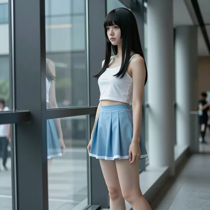 今日份校园少女感主题图片 0179，杰作，最佳画质，极致细节，照片级写实 , 高细节服装展示风格