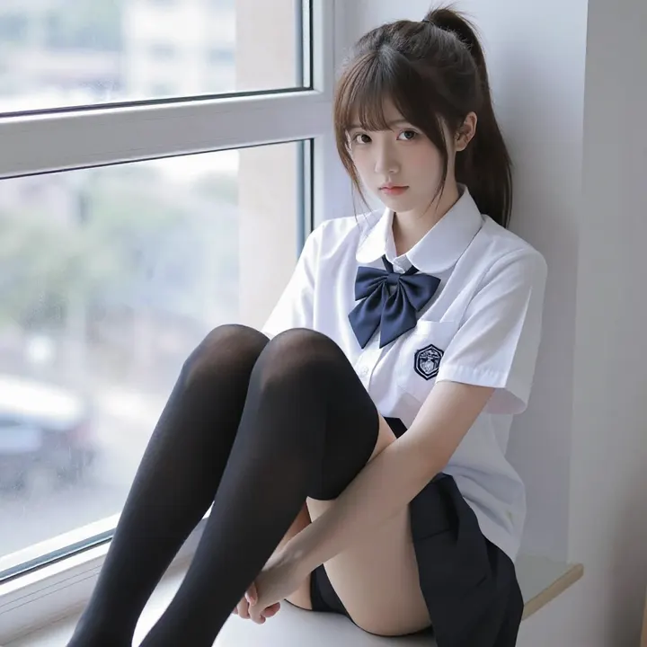 今日份校服少女主题图片 0186，杰作，最佳画质，极致细节，照片级写实 , 真实漫展现场还原风格