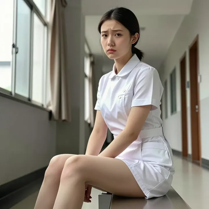 白衣天使的温柔时刻主题图片 0270，杰作，最佳画质，极致细节，照片级写实 , 轻私房高级感风格