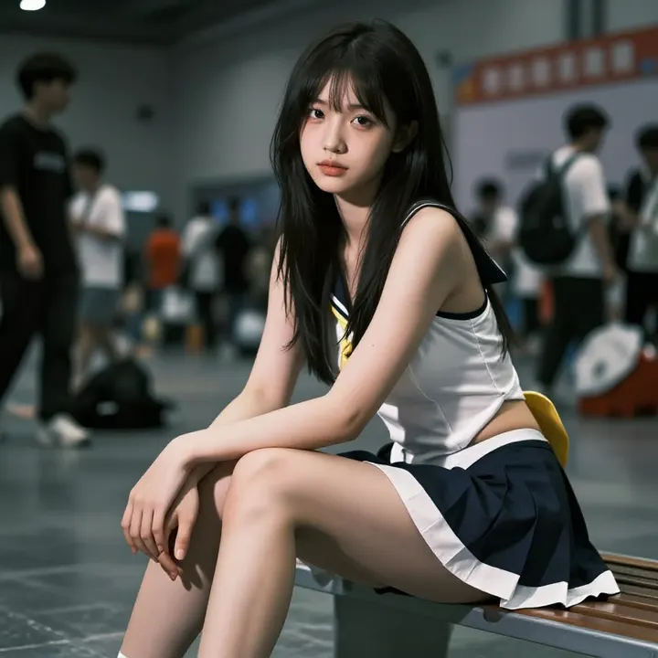 今日份校园少女感主題圖片 0333，杰作，最佳画质，极致细节，照片级写实 , 轻纪实二次元人像风格