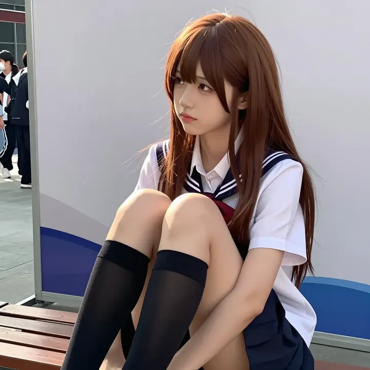 今日份校服少女主題圖片 0336，杰作，最佳画质，极致细节，照片级写实 , 清新角色私摄风格