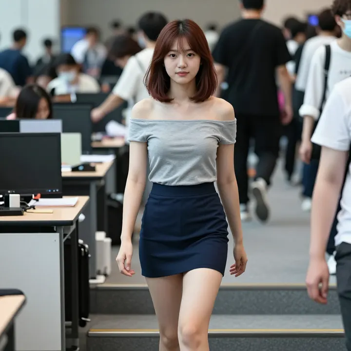 今日份职场少女写真主題圖片 0358，杰作，最佳画质，极致细节，照片级写实 , 漫展现场纪实摄影风格