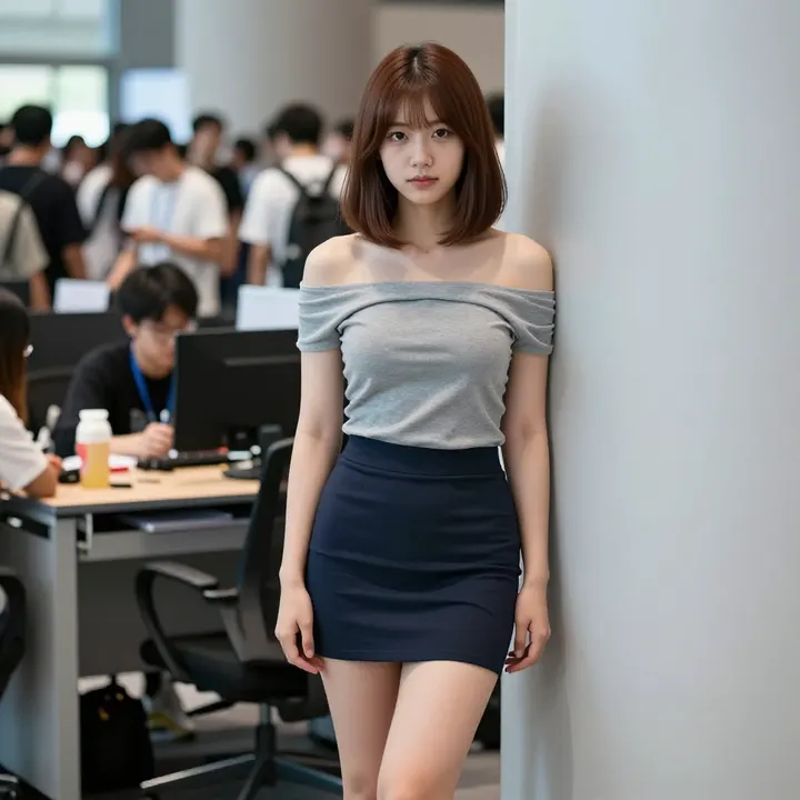 今日份职场少女写真主題圖片 0359，杰作，最佳画质，极致细节，照片级写实 , 漫展现场纪实摄影风格