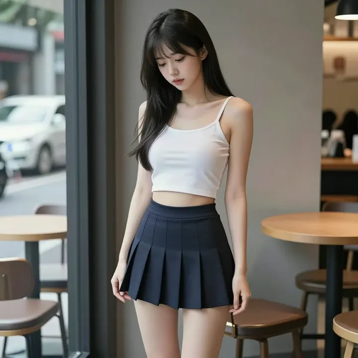 今日份校园写真主題圖片 0372，杰作，最佳画质，极致细节，照片级写实 , 冷色调角色写真风格