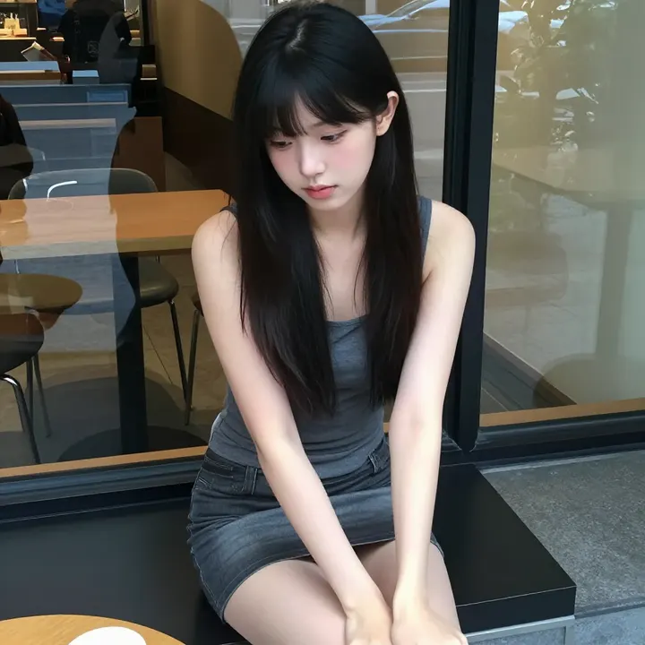 今日份校园写真主題圖片 0374，杰作，最佳画质，极致细节，照片级写实 , 冷色调角色写真风格