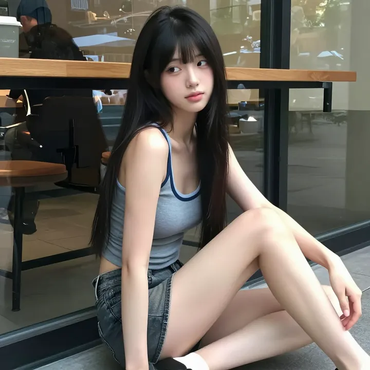 今日份校园写真主題圖片 0375，杰作，最佳画质，极致细节，照片级写实 , 冷色调角色写真风格