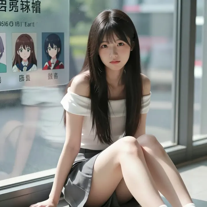 今日份校园少女感主題圖片 0382，杰作，最佳画质，极致细节，照片级写实 , 动漫展抓拍风格