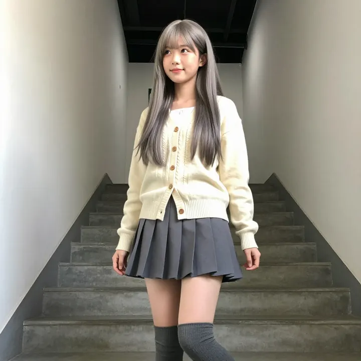 美术馆里的温柔日常主題圖片 0459，杰作，最佳画质，极致细节，照片级写实 , 日系少女感摄影风格