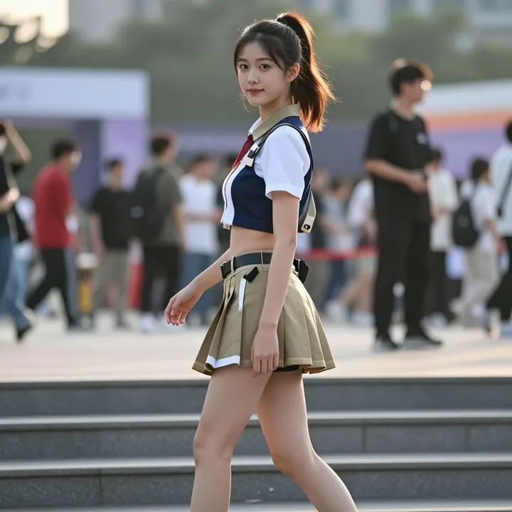 今日份校园风少女感写真主題圖片 0603，杰作，最佳画质，极致细节，照片级写实 , 空气感人像风格