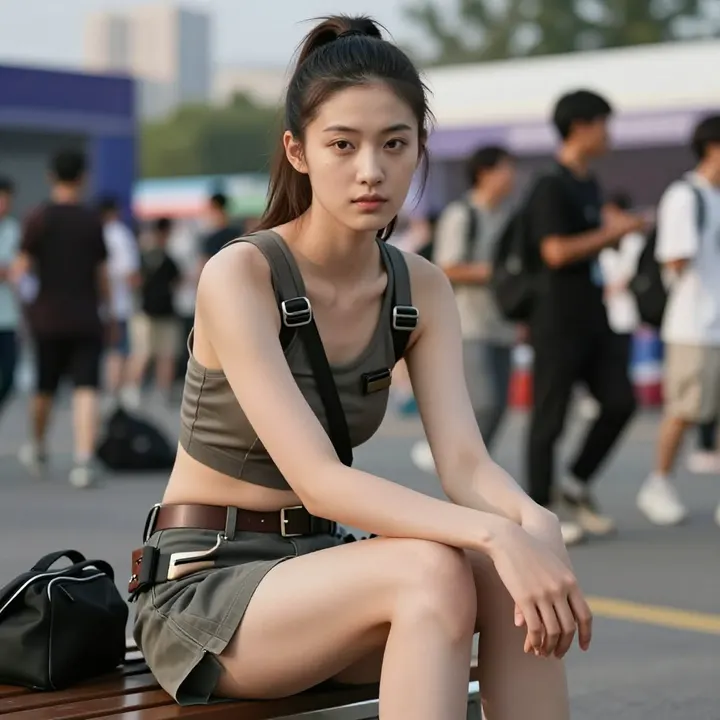 今日份校园风少女感写真主題圖片 0609，杰作，最佳画质，极致细节，照片级写实 , 空气感人像风格